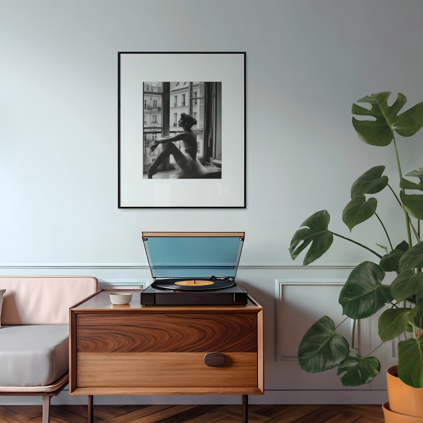 Parisian Ballerina - Elegant Ballet Dancer, Romantic Urban Ballet