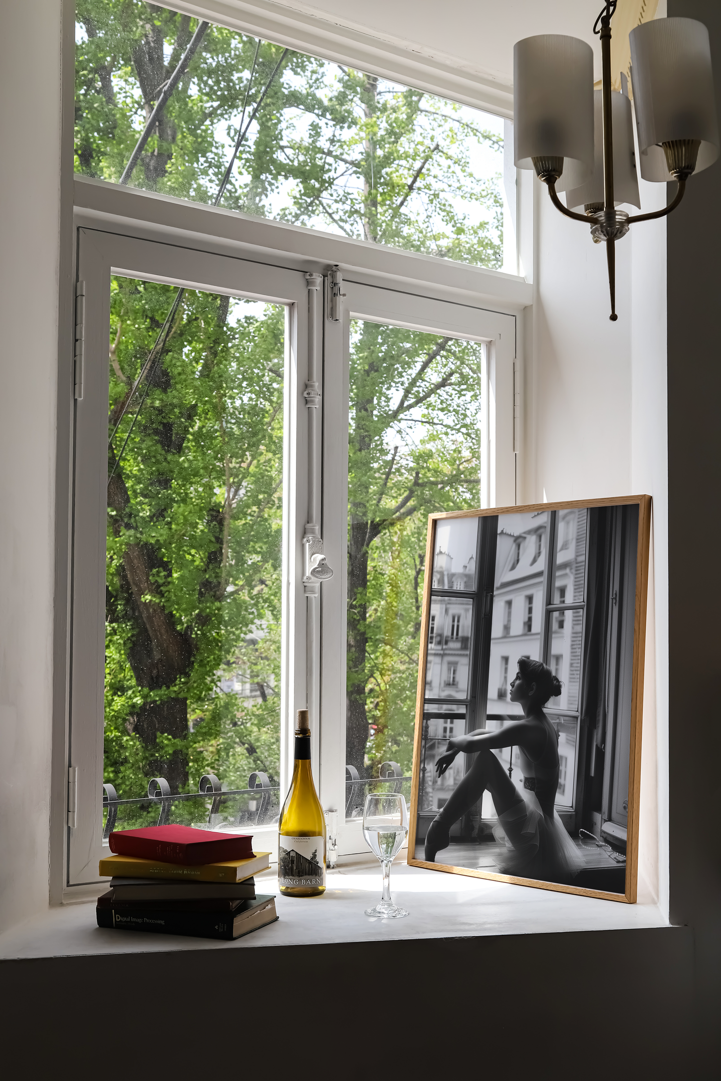Parisian Ballerina - Elegant Ballet Dancer, Romantic Urban Ballet