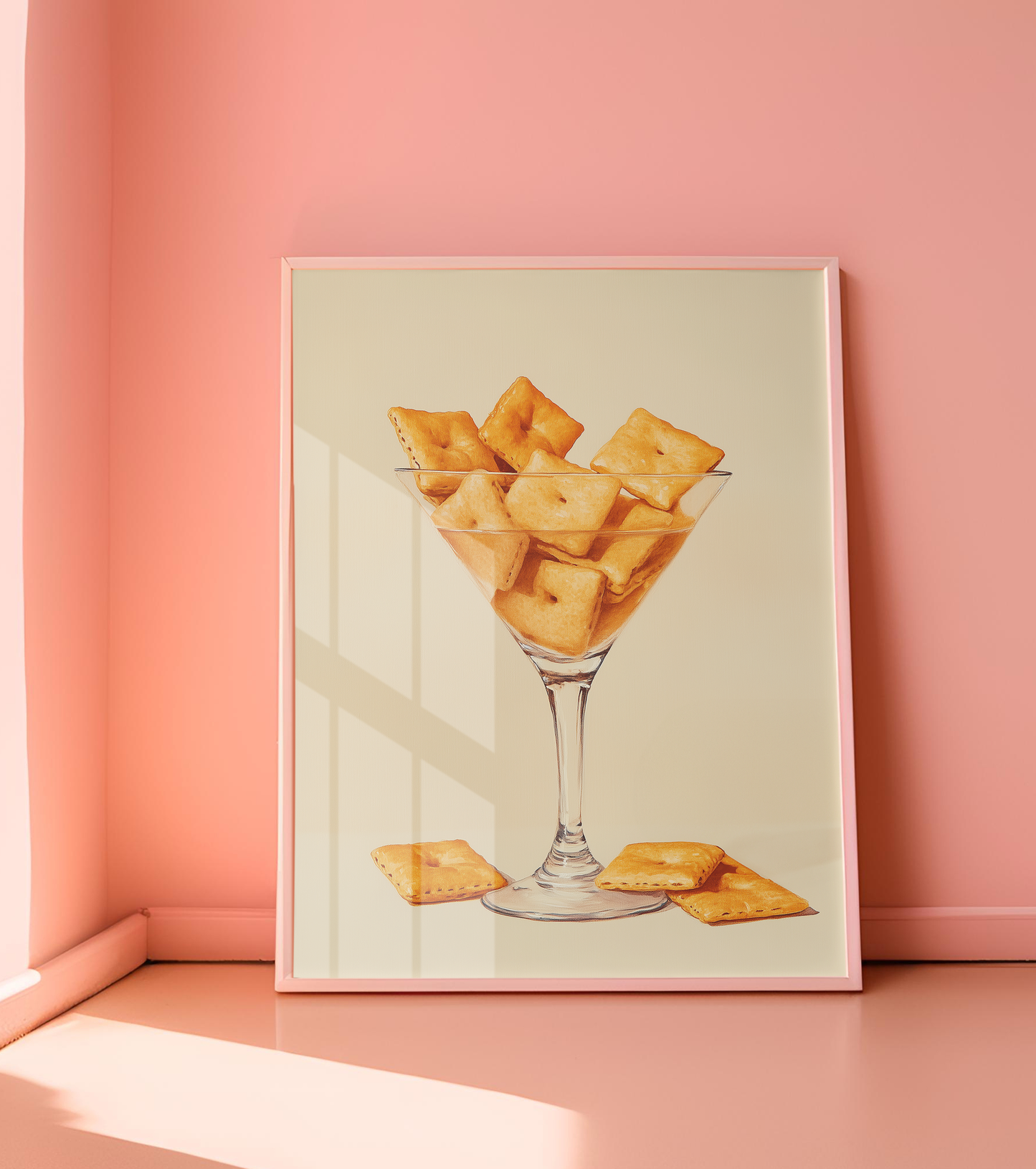 Cheez-It Martini Art Print - Quirky Wall Decor