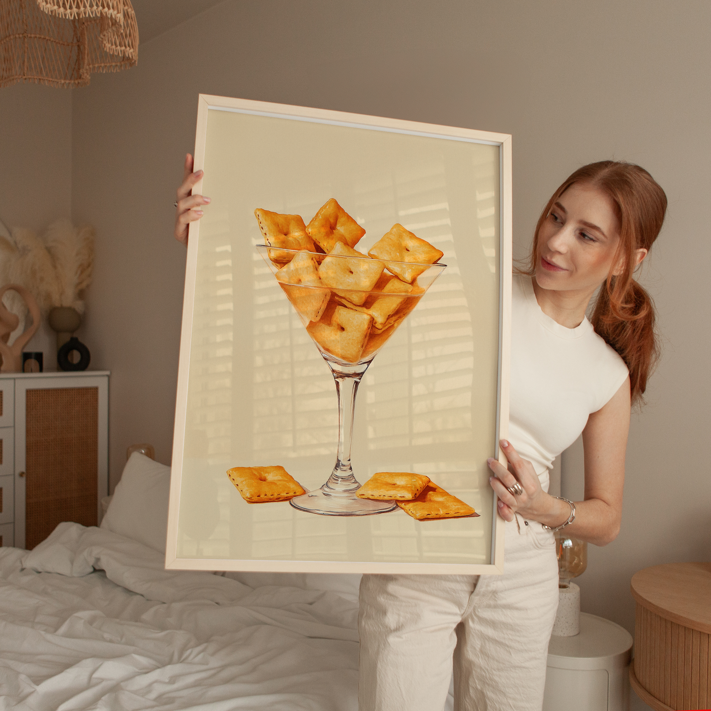 Cheez-It Martini Art Print - Quirky Wall Decor