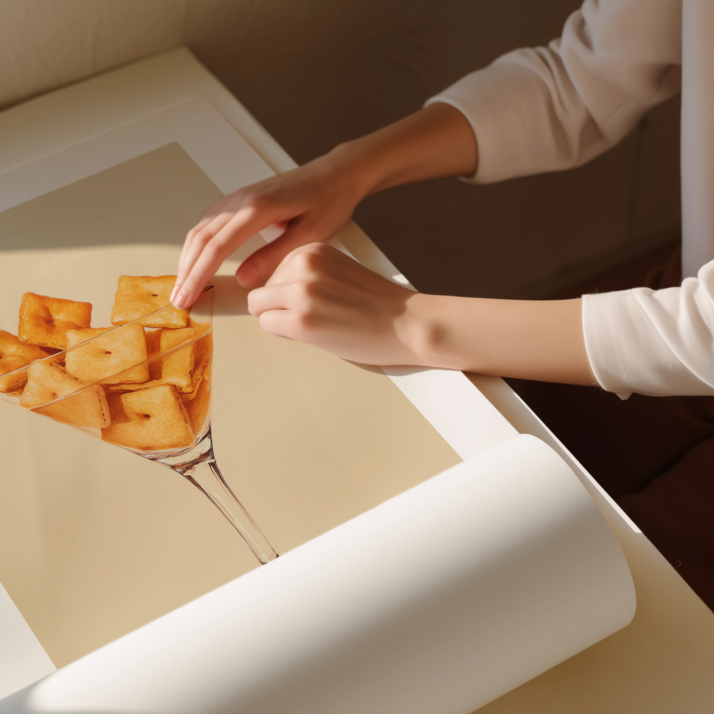 Cheez-It Martini Art Print - Quirky Wall Decor