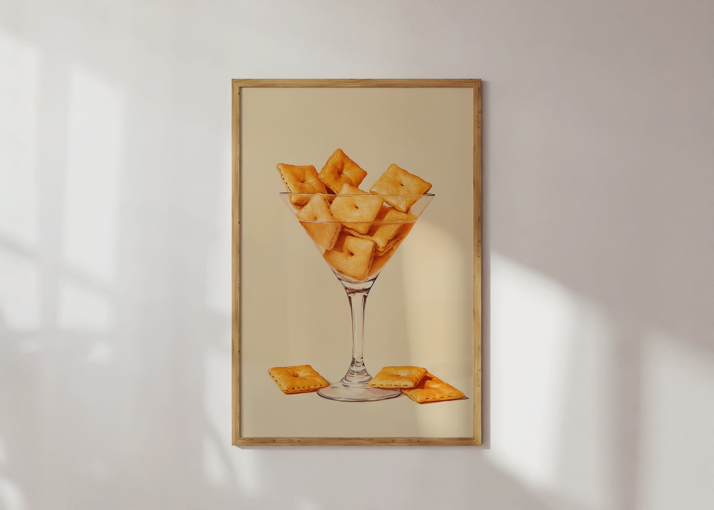 Cheez-It Martini Art Print - Quirky Wall Decor