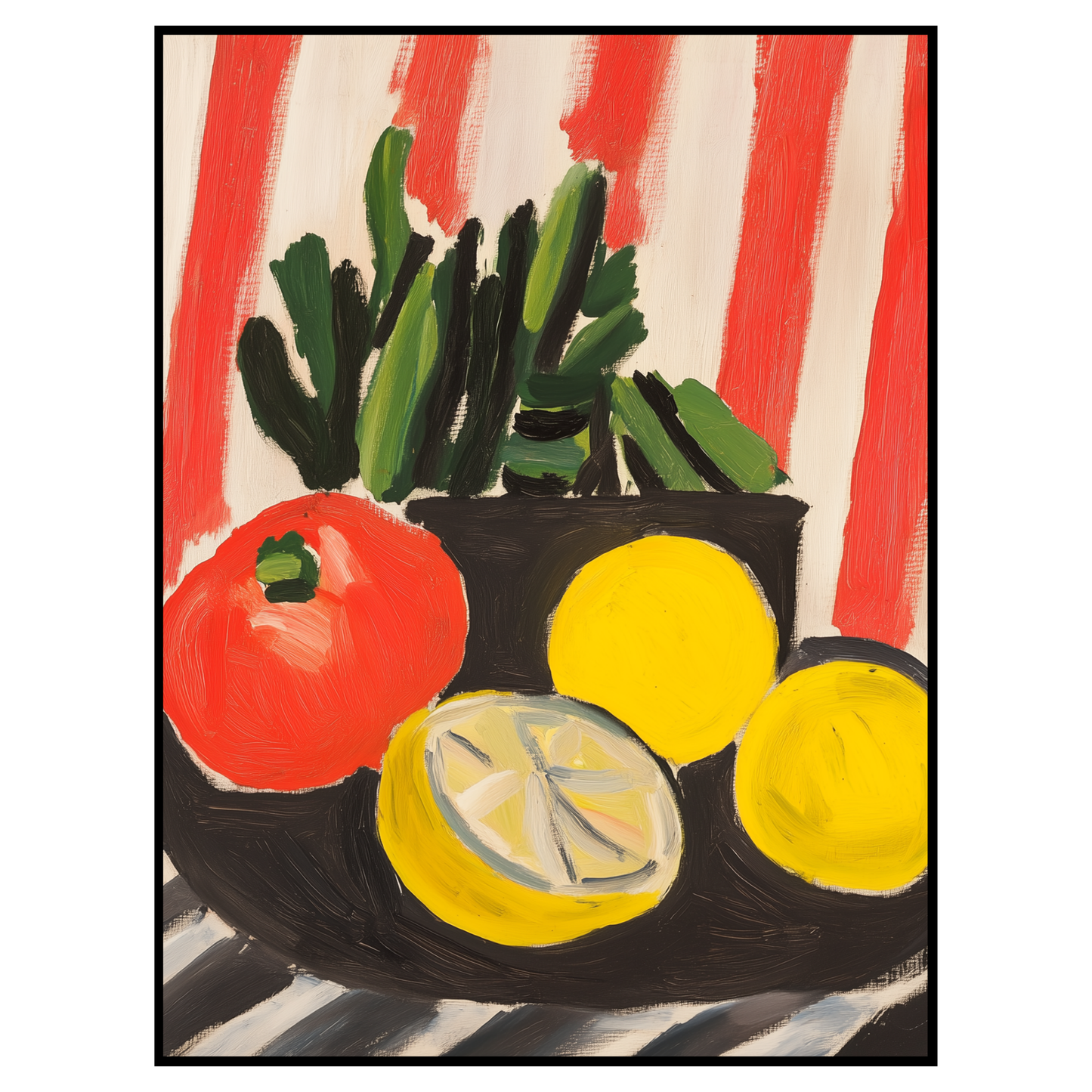 Vibrant Fruit and Vegetable - Bold Kitchen Wall Art