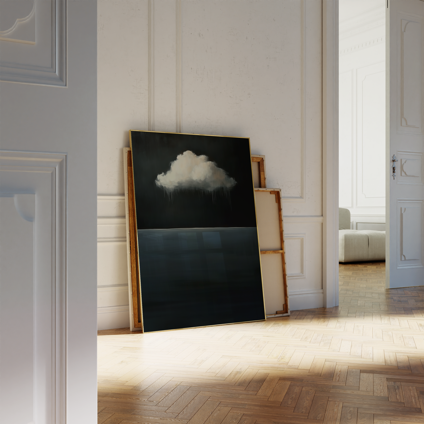 Dark Academia Cloud - Moody Minimalist Wall Art
