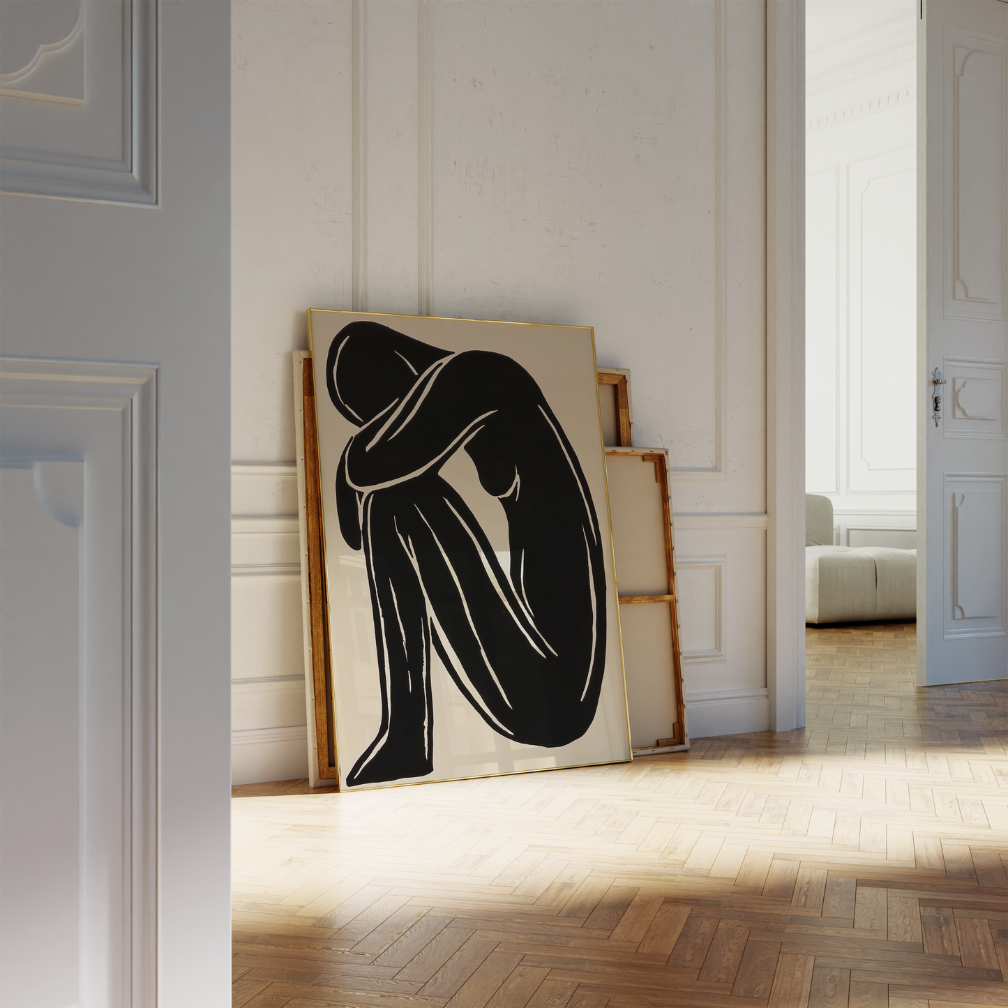 Minimalist Abstract Female Figure