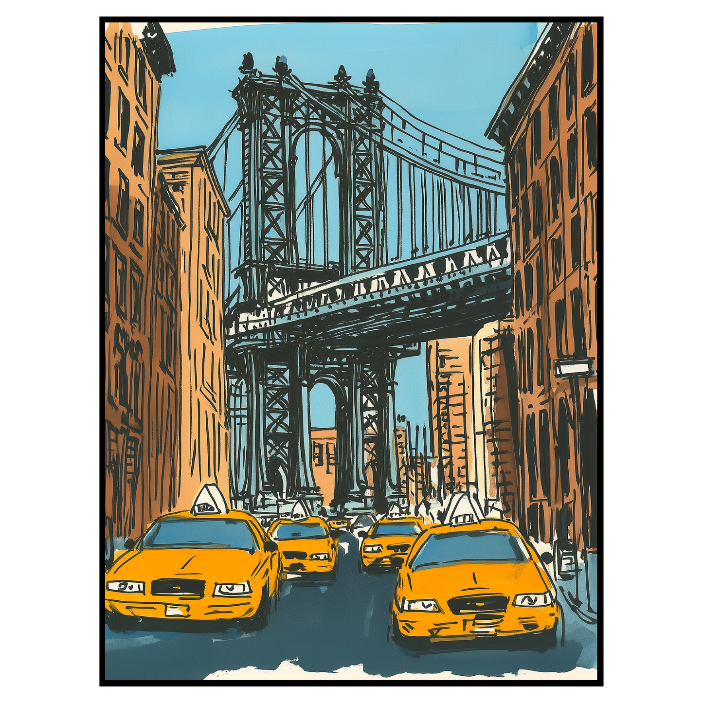 Manhattan Bridge NYC Art Print