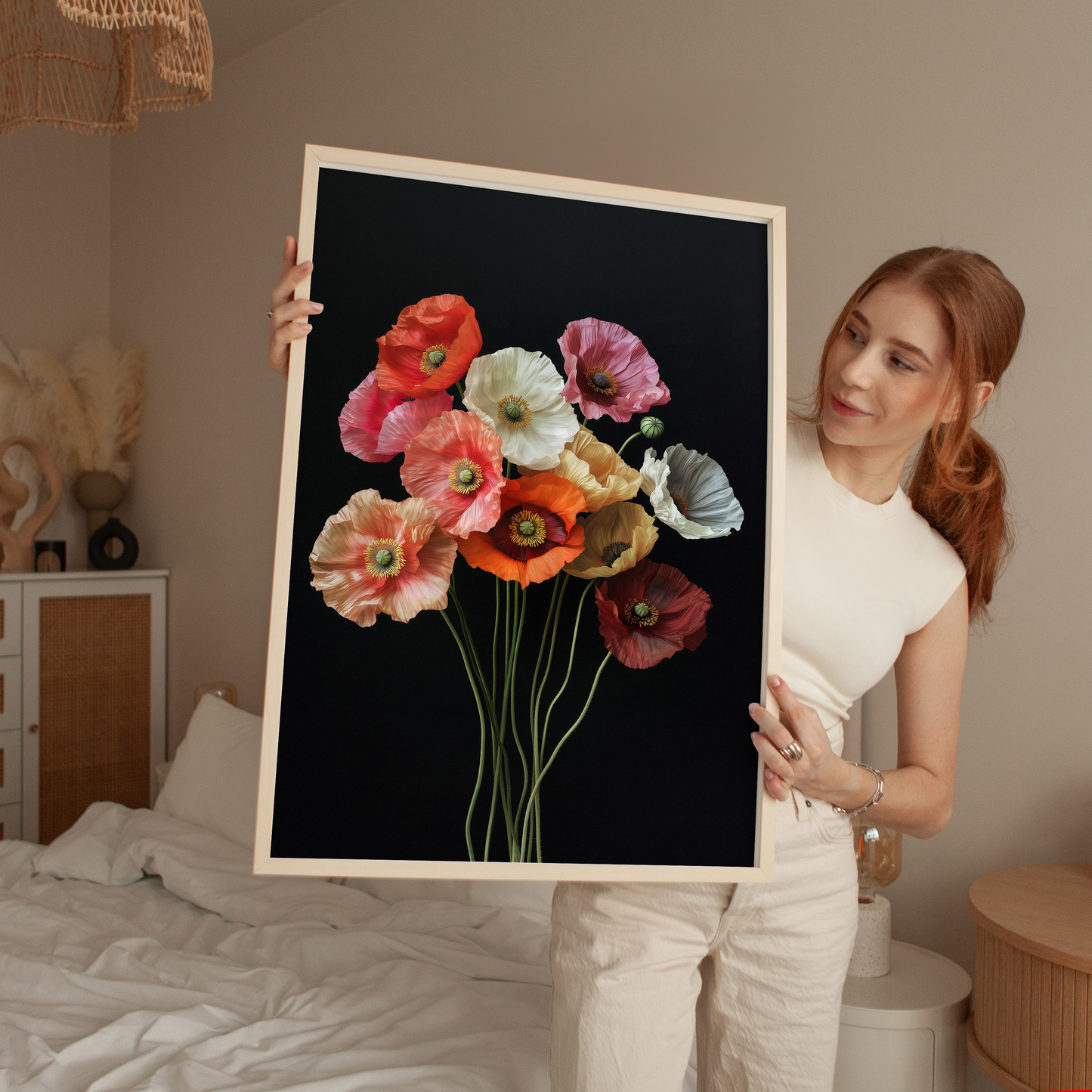 Vibrant Poppies Art Print