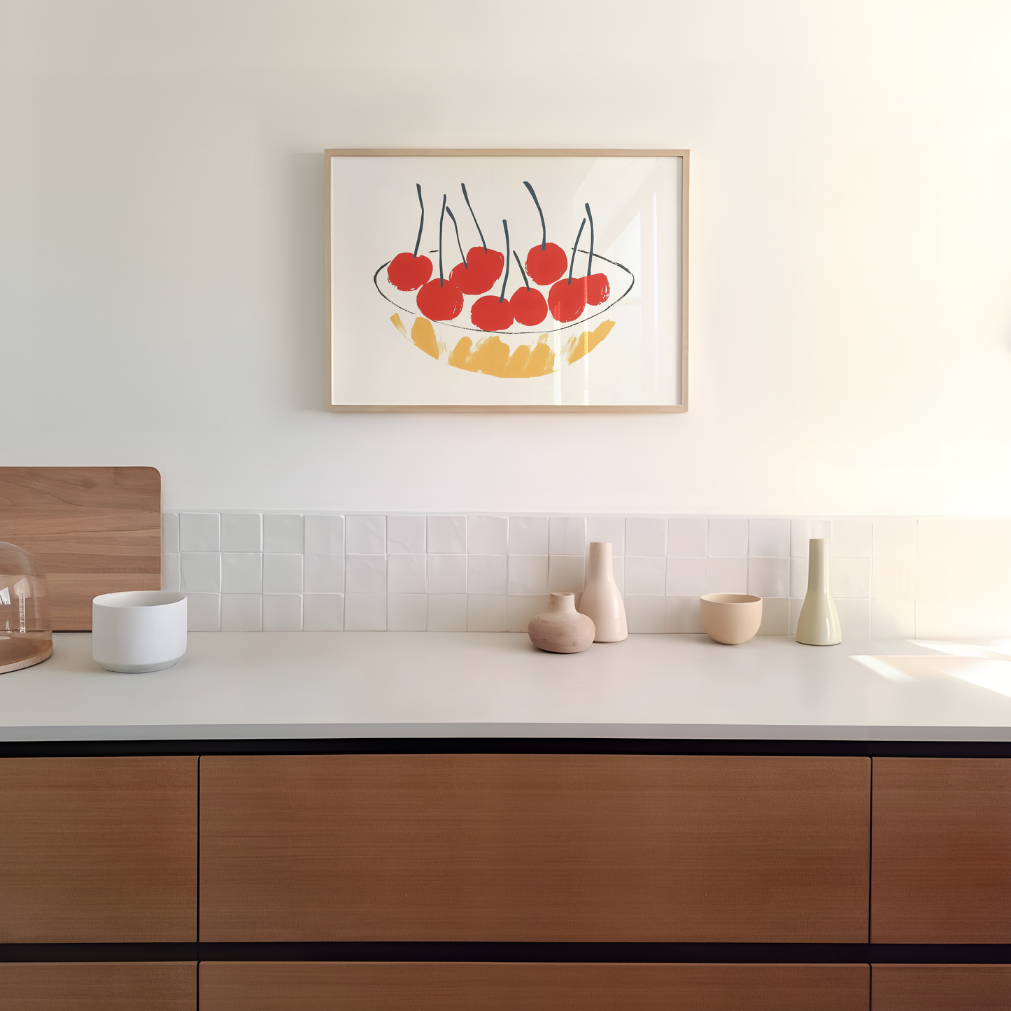 Modern Minimalist Cherry Art Print