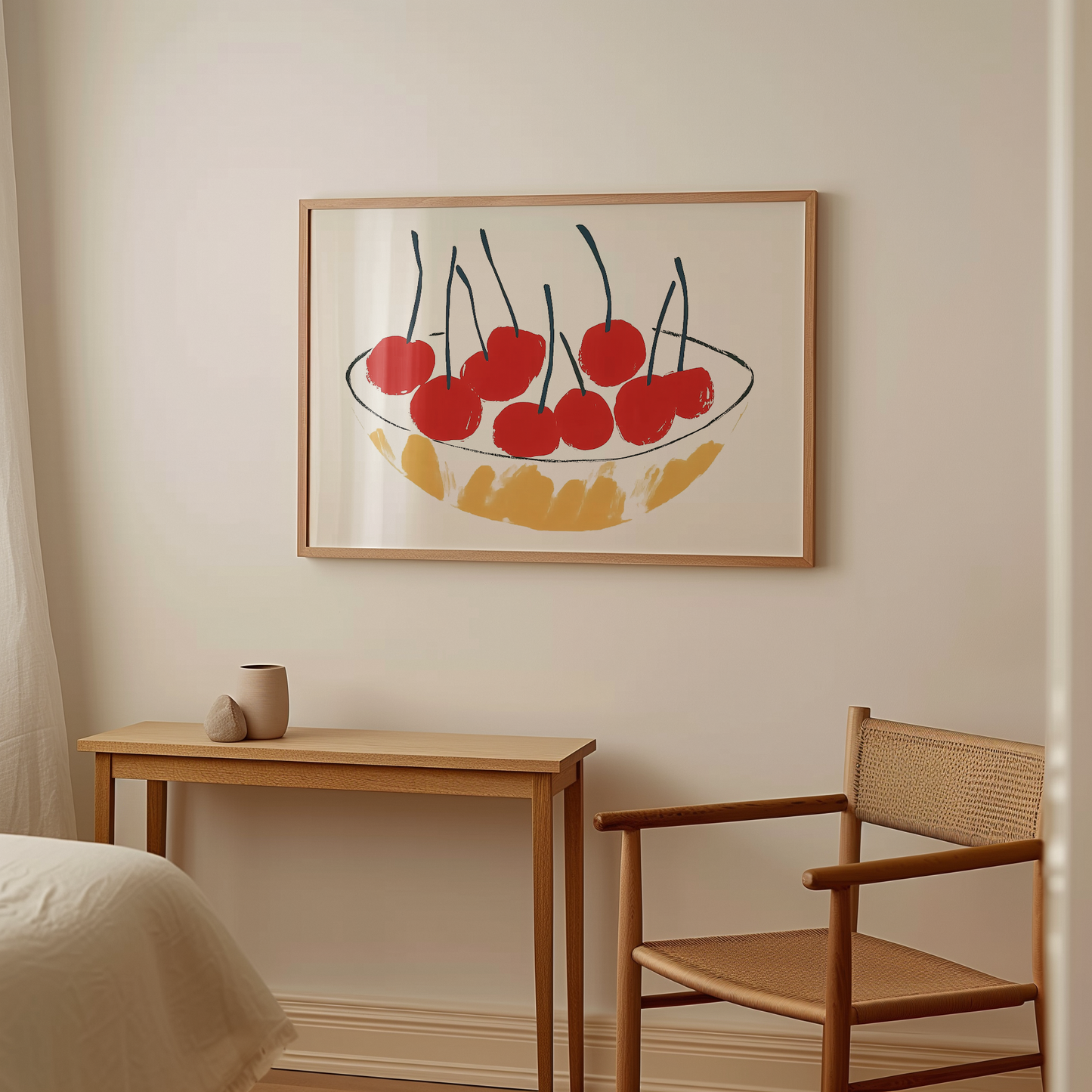 Modern Minimalist Cherry Art Print
