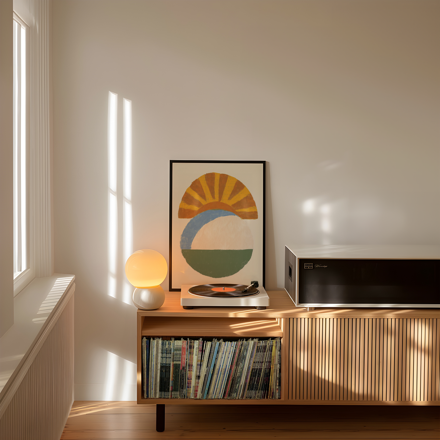 Modern Abstract Sunrise Art Print