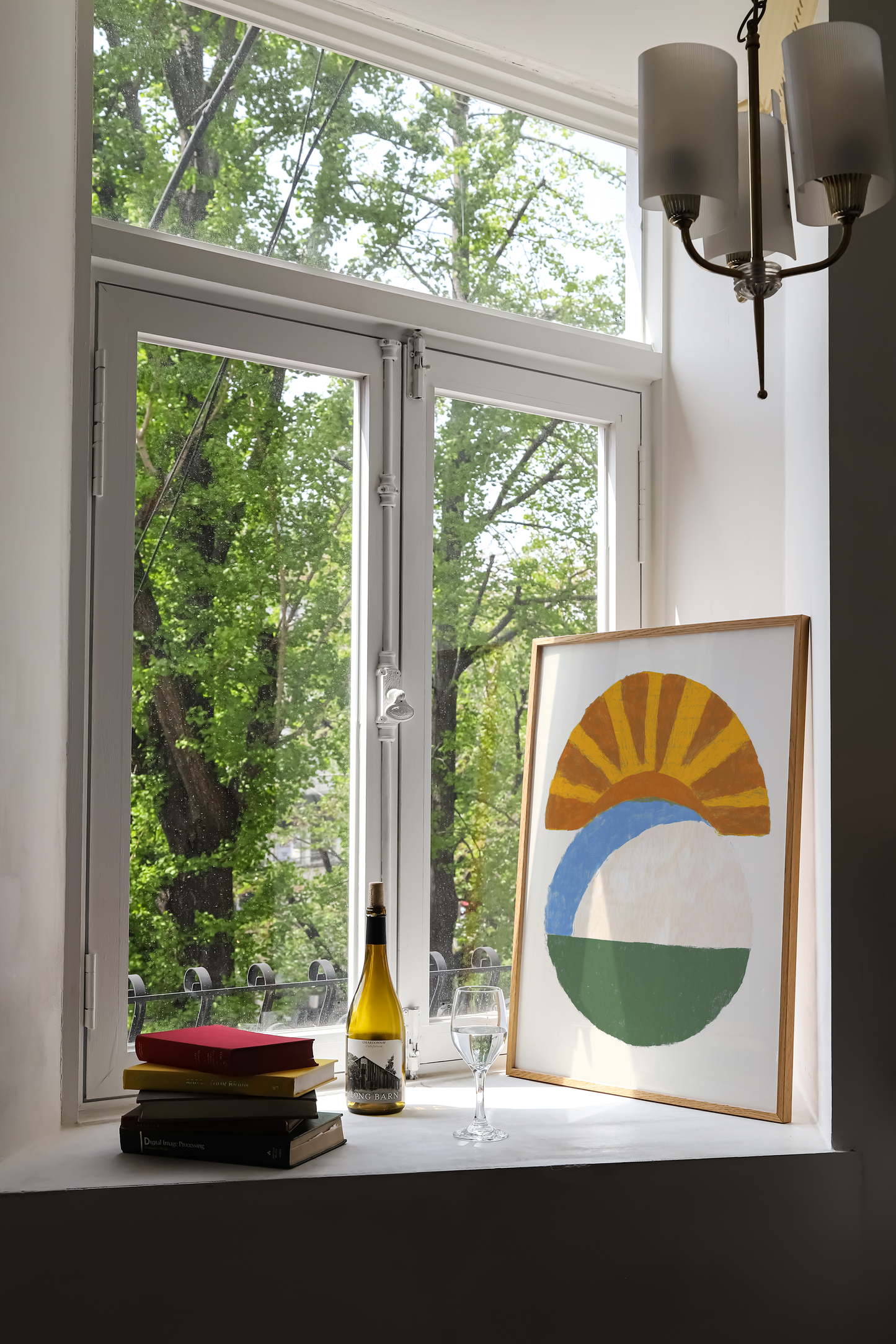 Modern Abstract Sunrise Art Print
