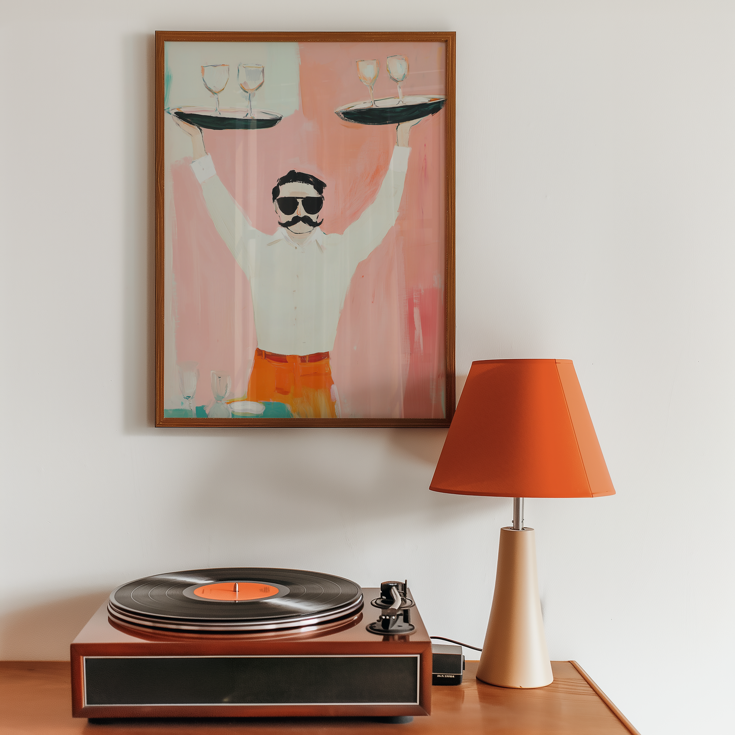 Waiter and Wine Art Print