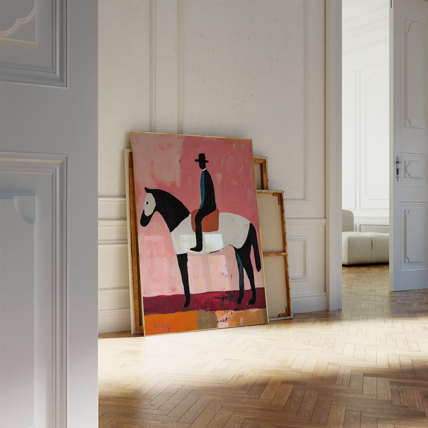 Pink Cowboy Art Print
