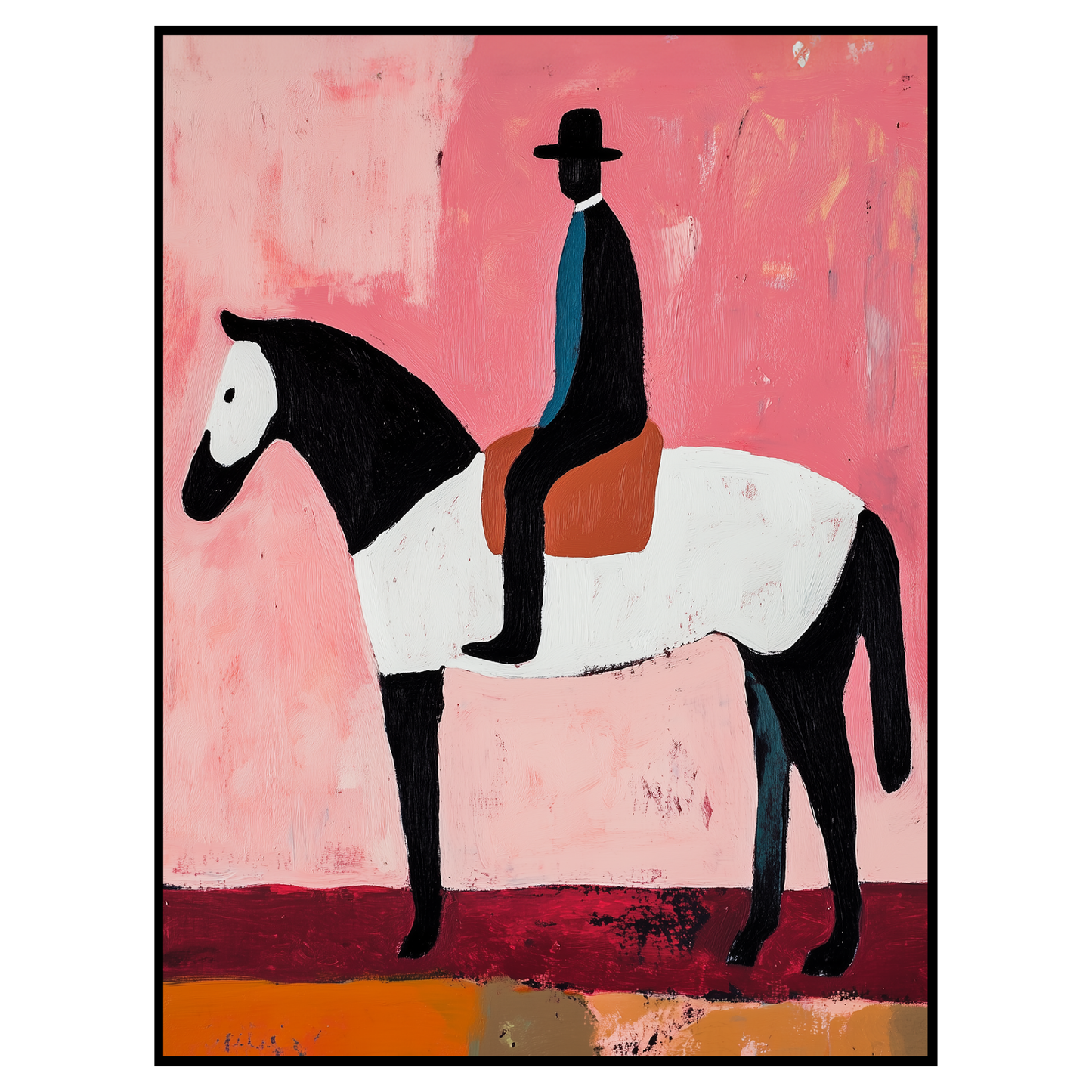 Pink Cowboy Art Print