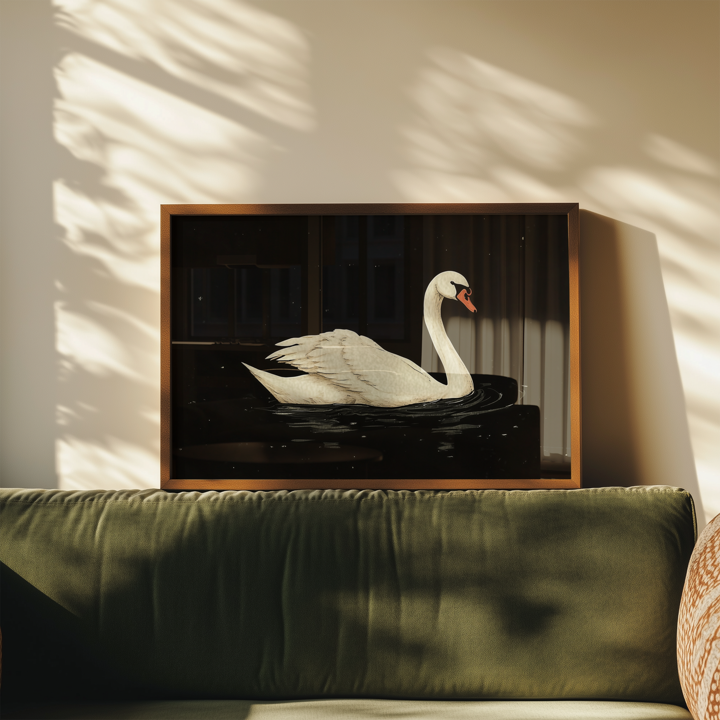 Elegant Vintage Swan Art Print