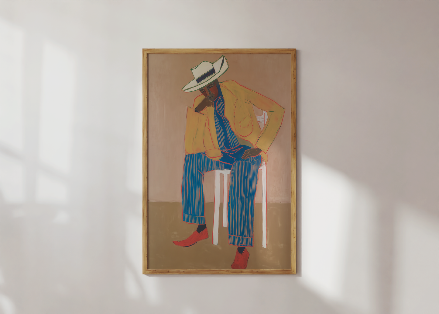 Striped Pants Gentleman Print