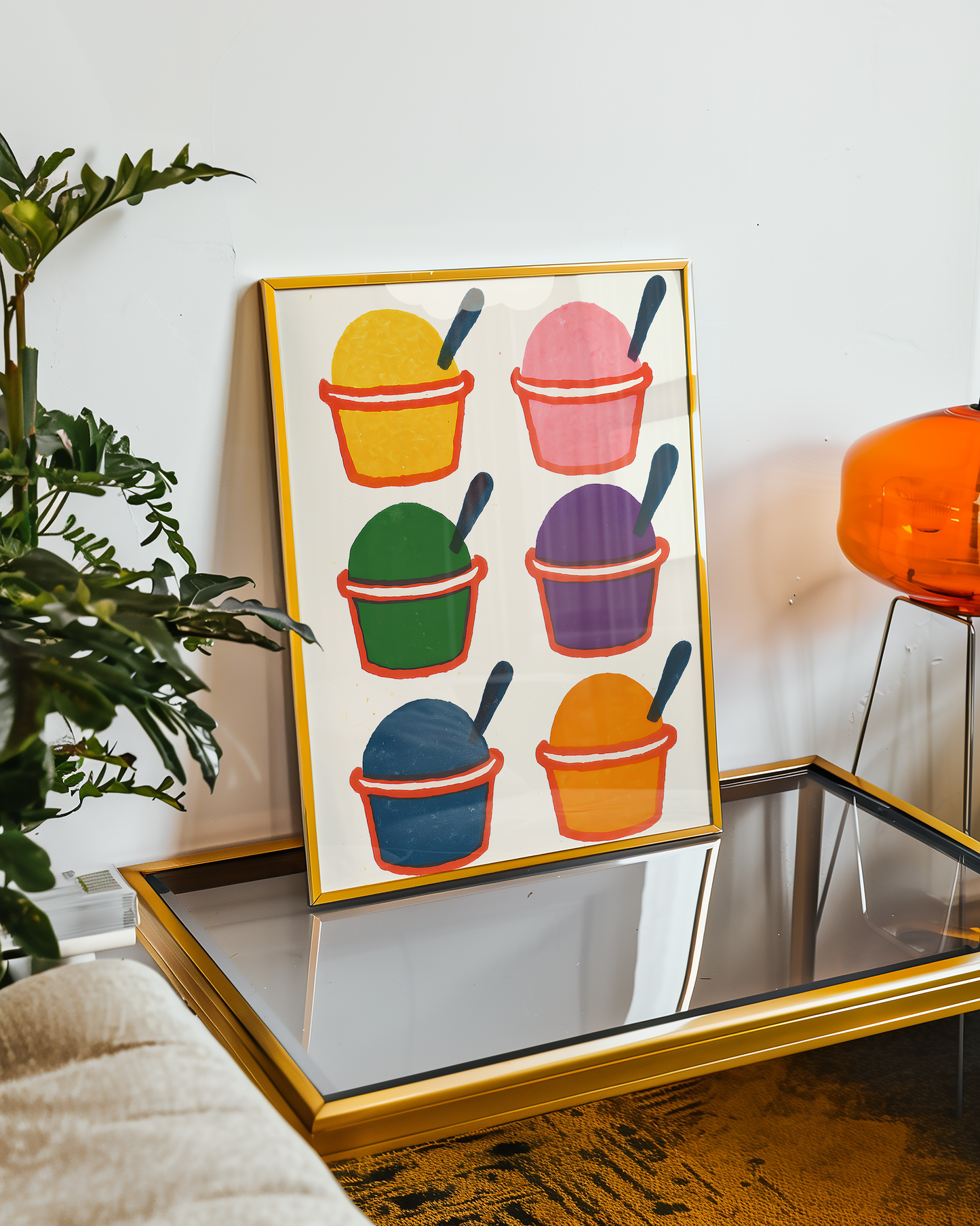Colorful Gelato Art Print