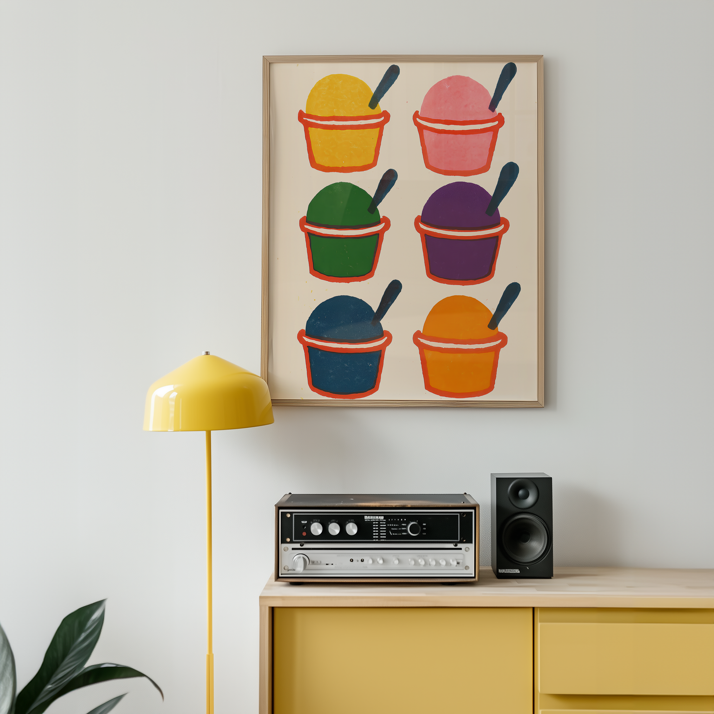 Colorful Gelato Art Print
