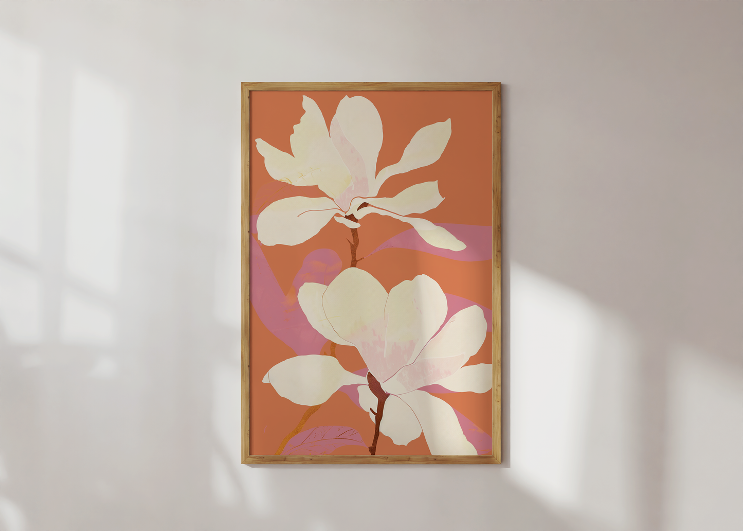 Magnolia Bloom Art Print - Contemporary Floral Wall Decor