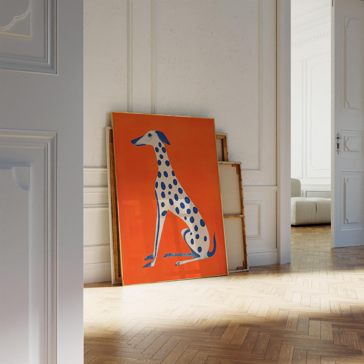 Bold Dalmatian Illustration - Dopamine Decor