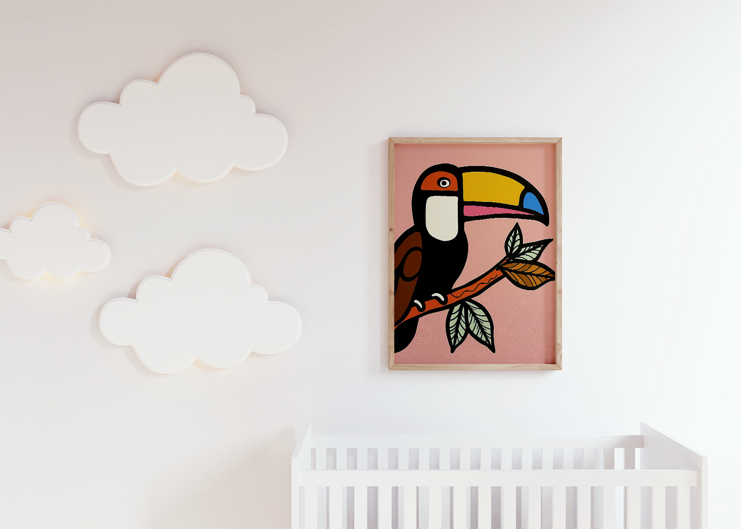 Colorful Toucan Bird Art Print - Jungle Nursery Wall Decor