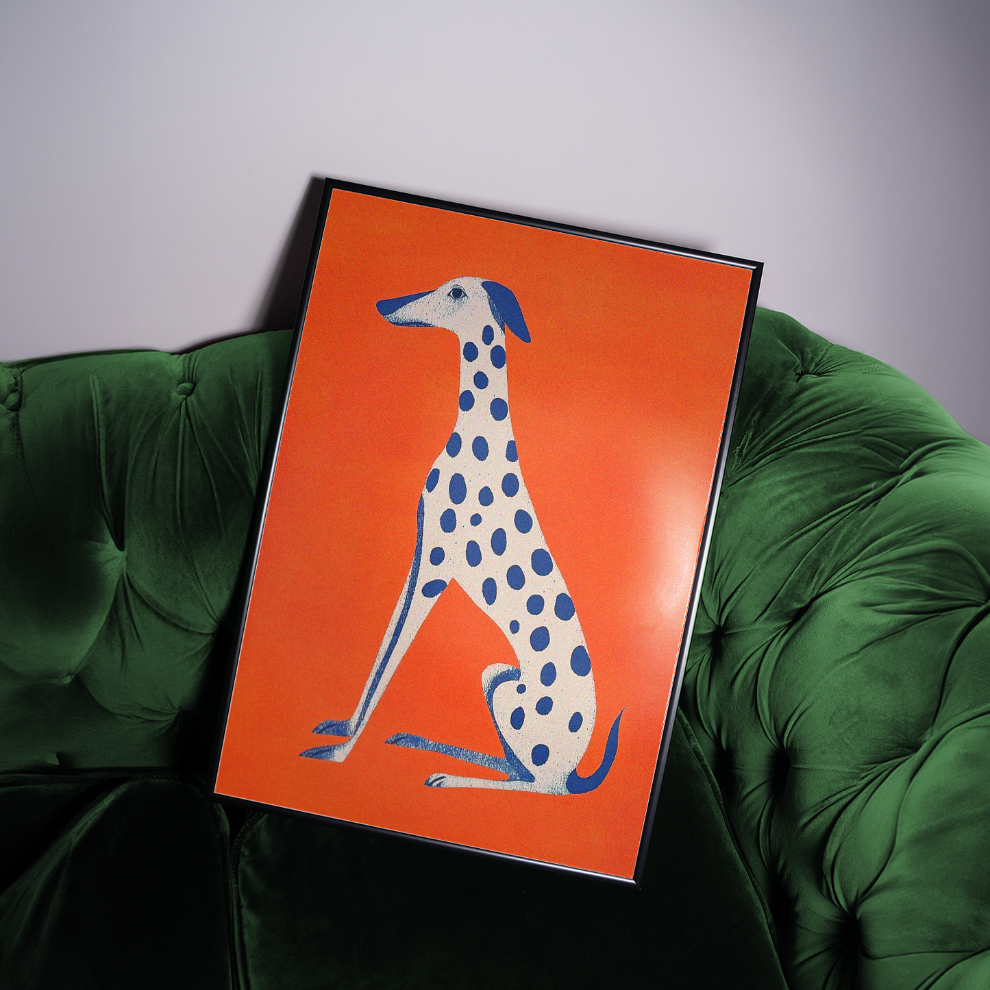 Bold Dalmatian Illustration - Dopamine Decor