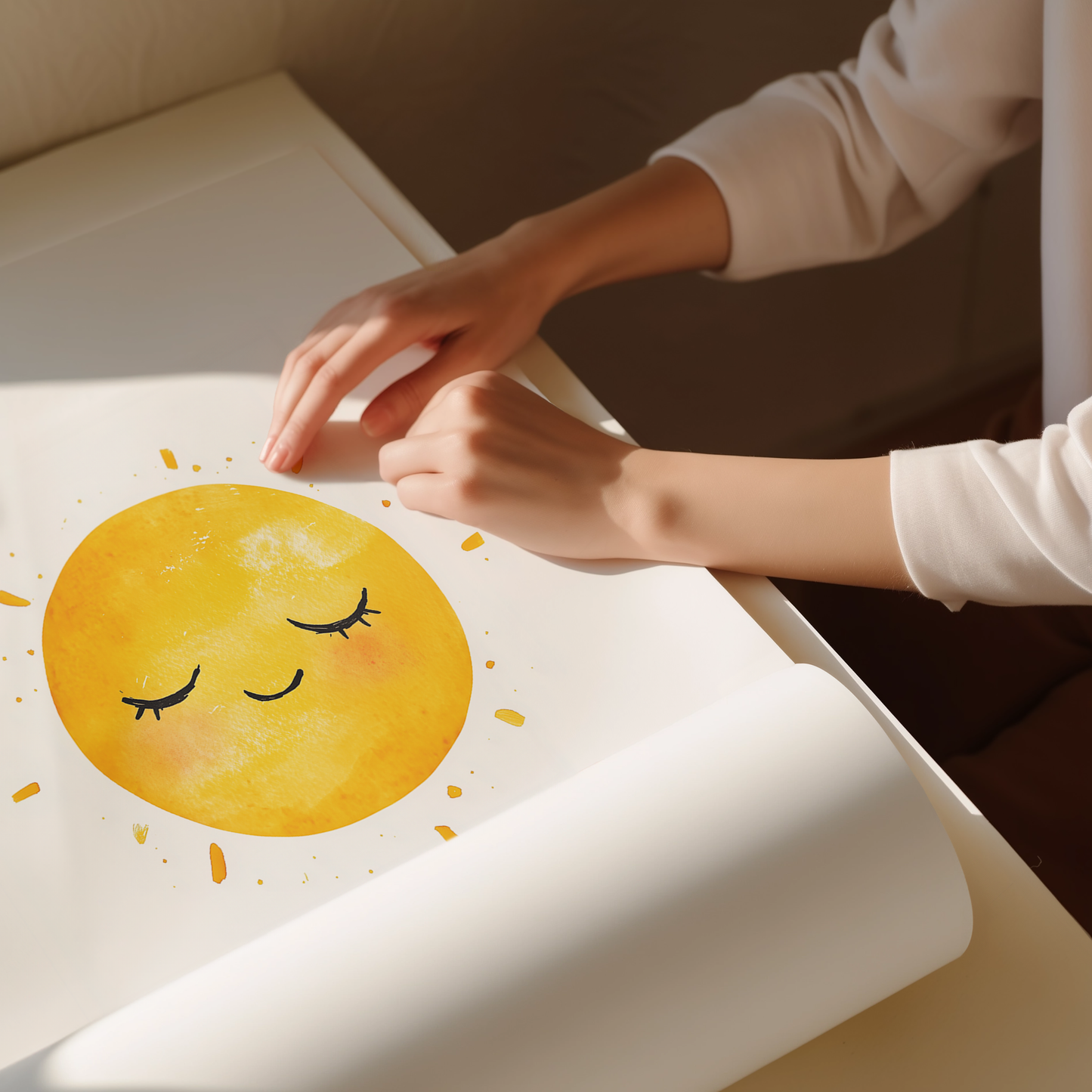 Adorable Sun Art Print - Modern Nursery Wall Art