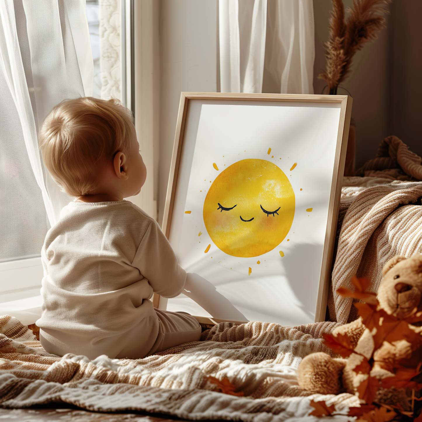 Adorable Sun Art Print - Modern Nursery Wall Art