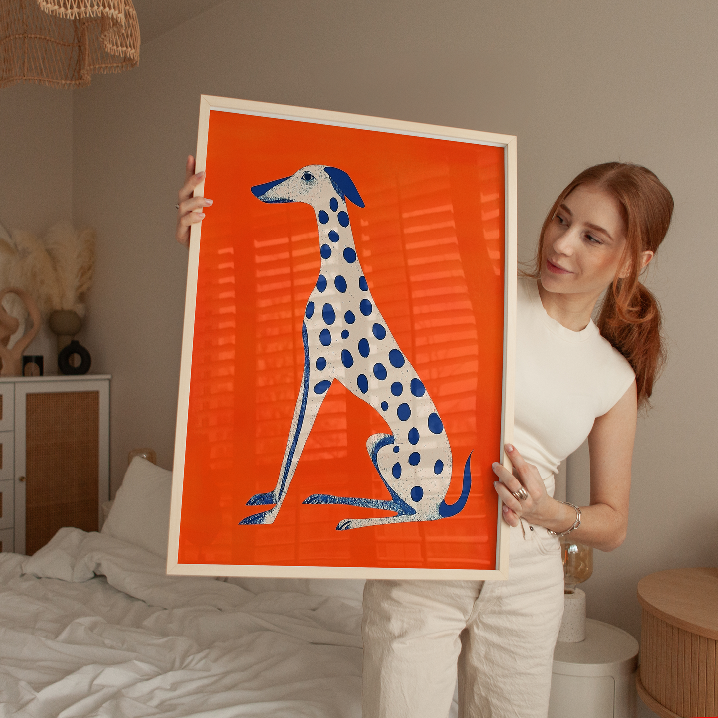 Bold Dalmatian Illustration - Dopamine Decor