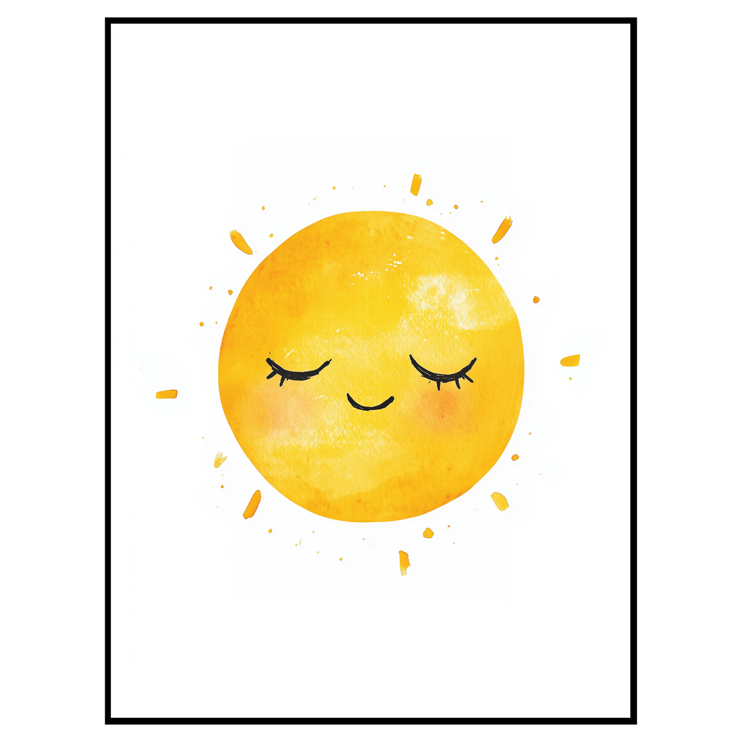 Adorable Sun Art Print - Modern Nursery Wall Art