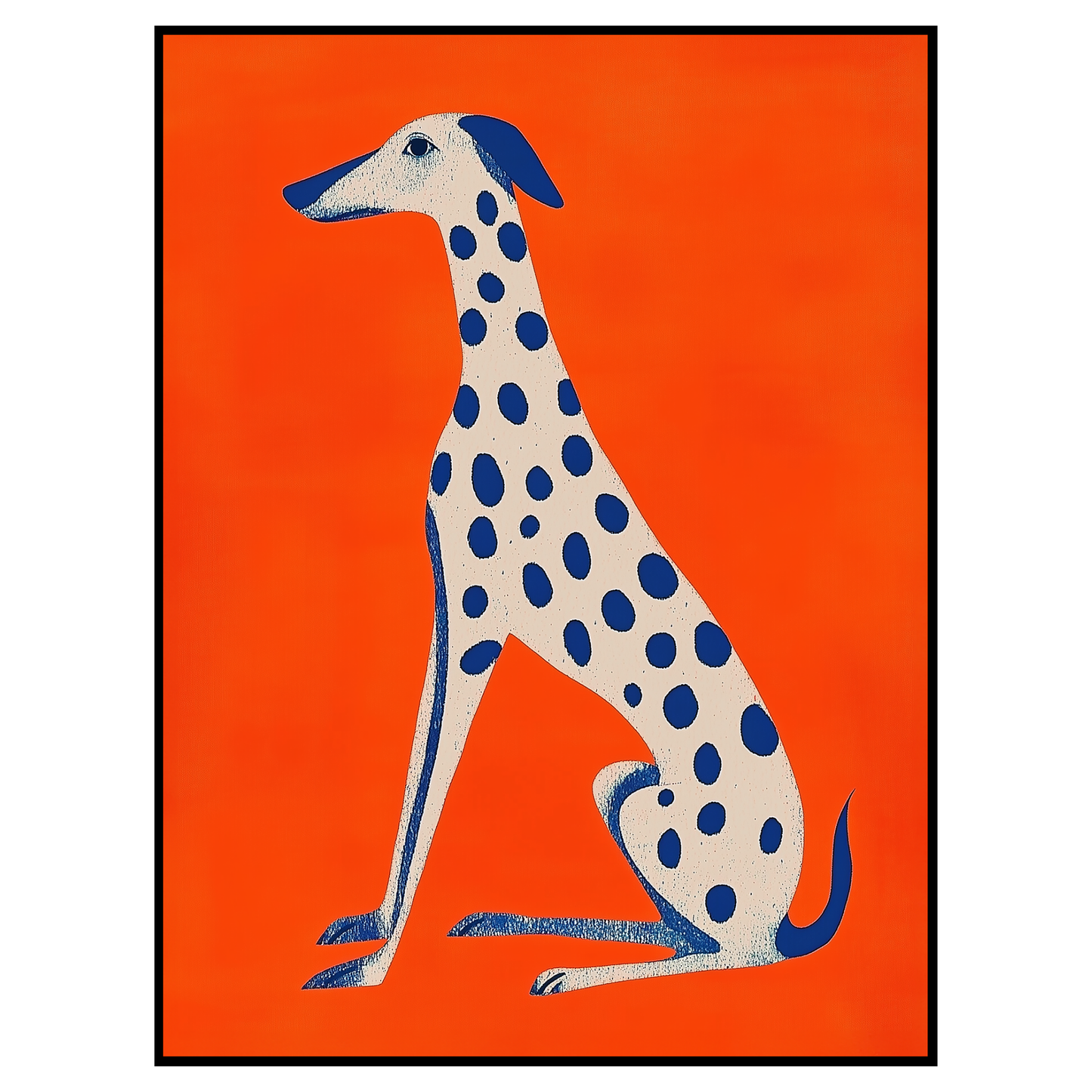 Bold Dalmatian Illustration - Dopamine Decor