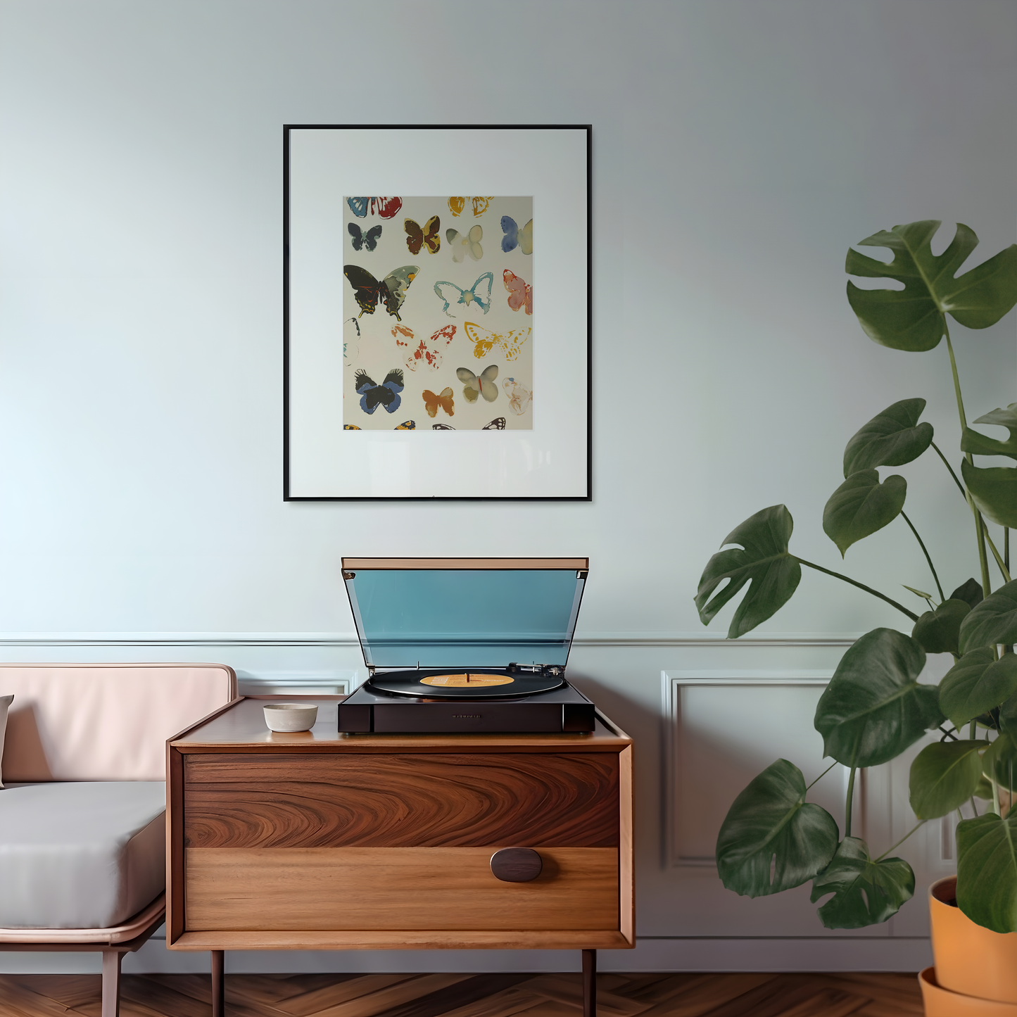 Modern Butterfly Art Print - Watercolor Abstract Poster