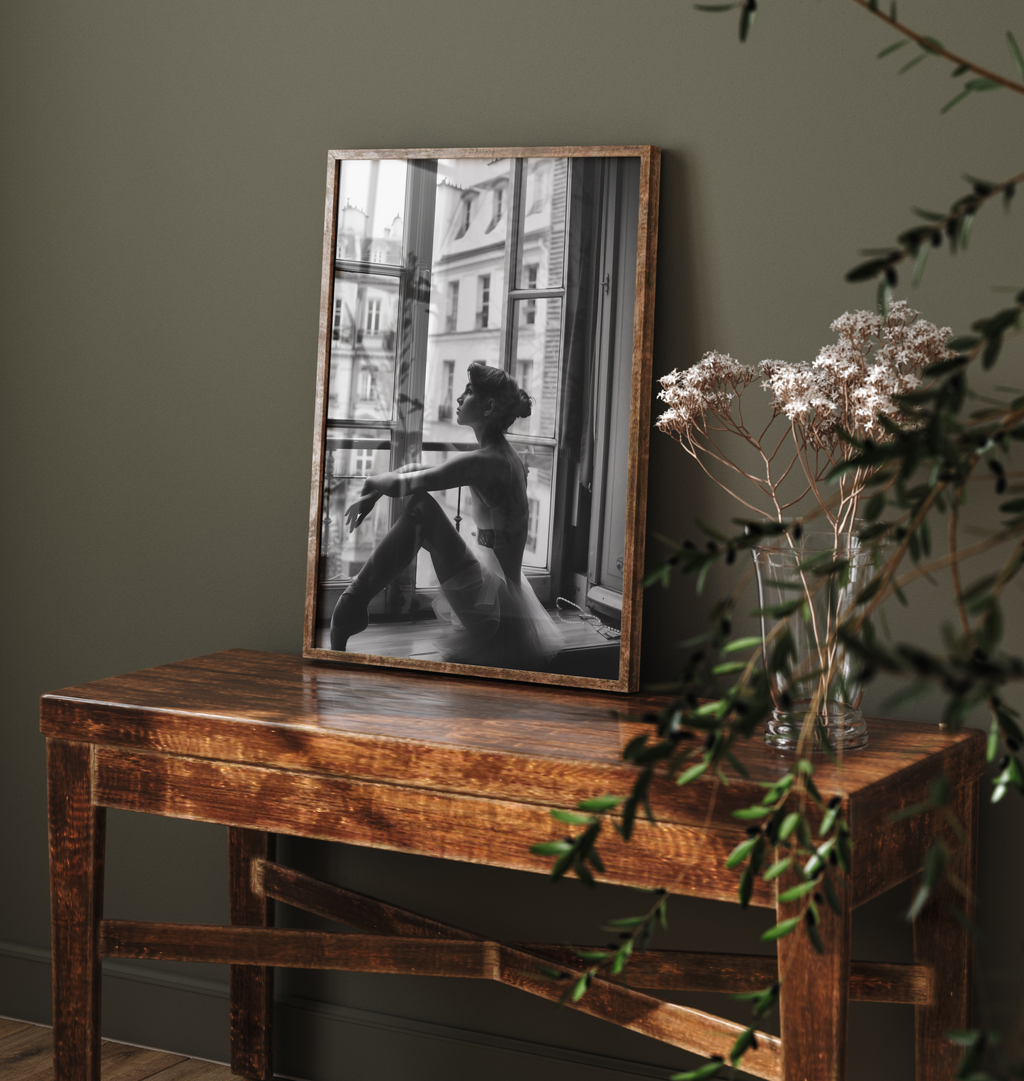 Parisian Ballerina - Elegant Ballet Dancer, Romantic Urban Ballet