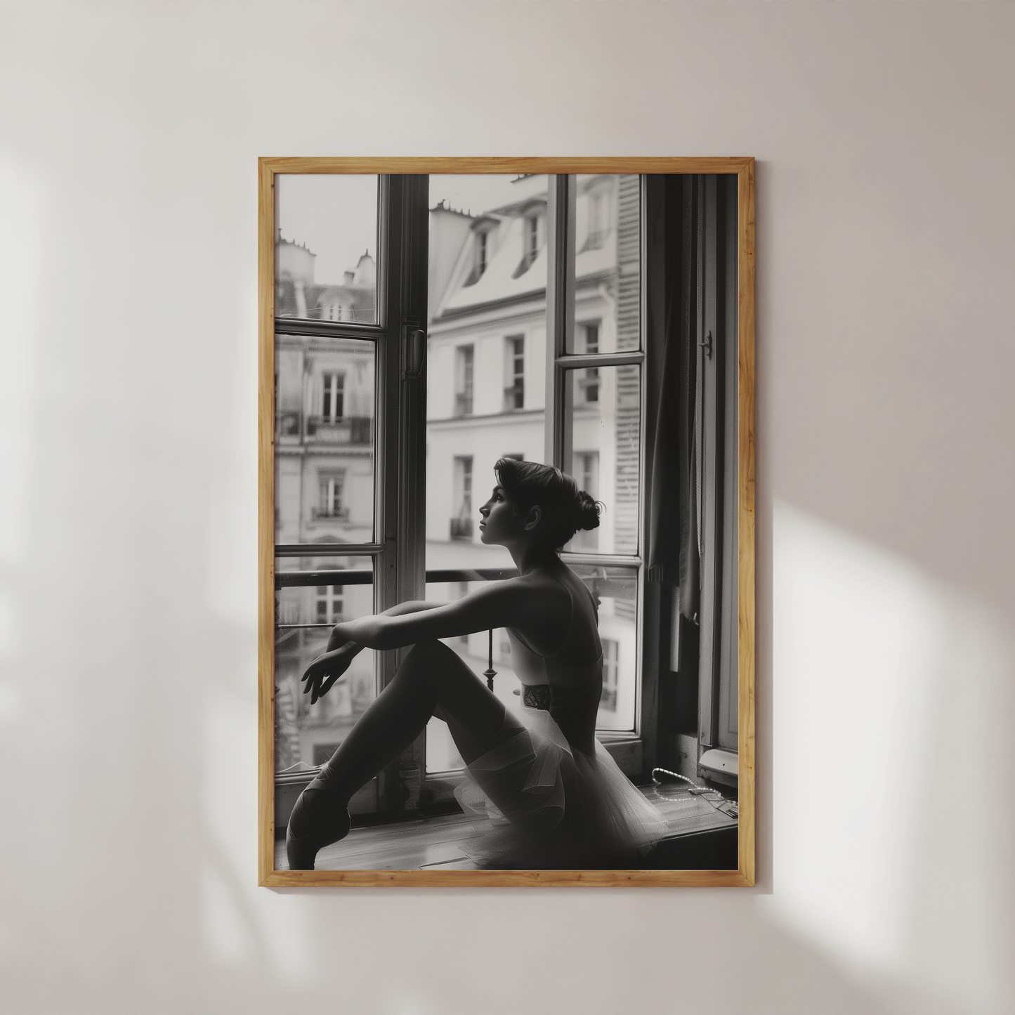 Parisian Ballerina - Elegant Ballet Dancer, Romantic Urban Ballet