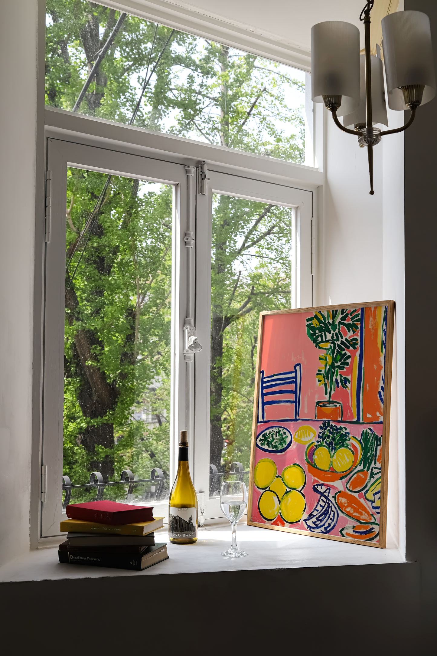Bold Maximalist Fruit and Vegetable Print