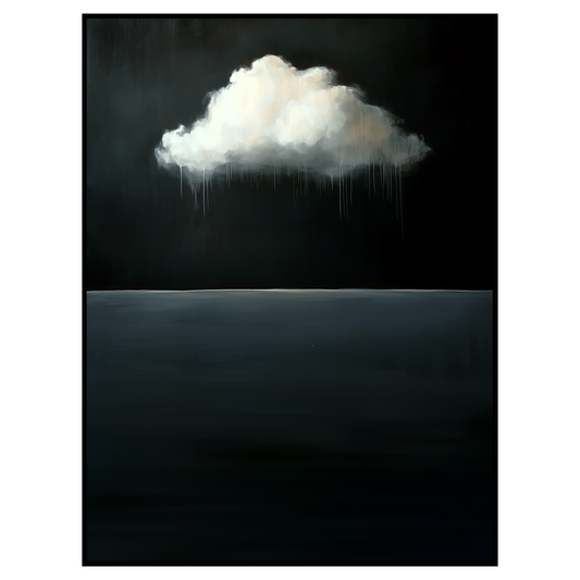 Dark Academia Cloud - Moody Minimalist Wall Art