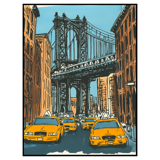 Manhattan Bridge NYC Art Print