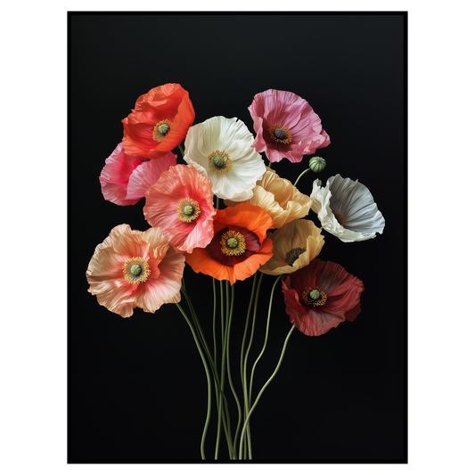 Vibrant Poppies Art Print