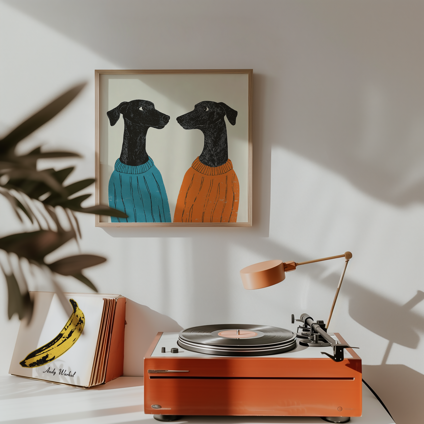 Greyhound Wall Art - Whimsical Dog Print