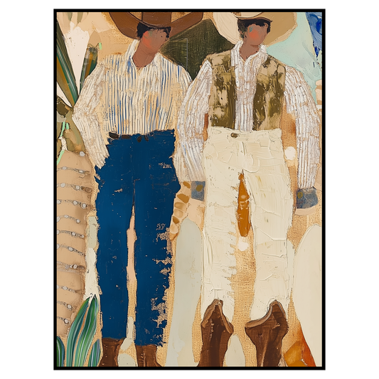 Western Cowboy Art Print