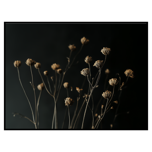 Moody Botanical Dark Floral Print