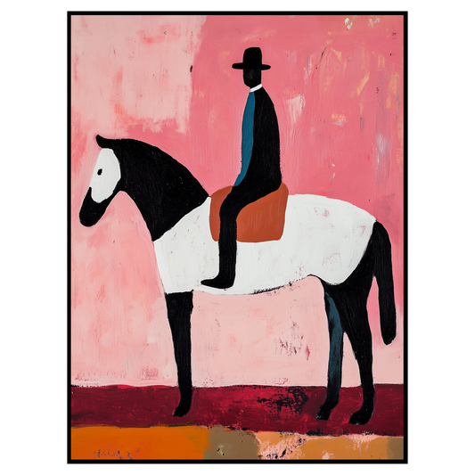 Pink Cowboy Art Print