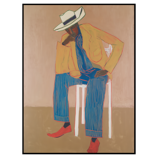 Striped Pants Gentleman Print
