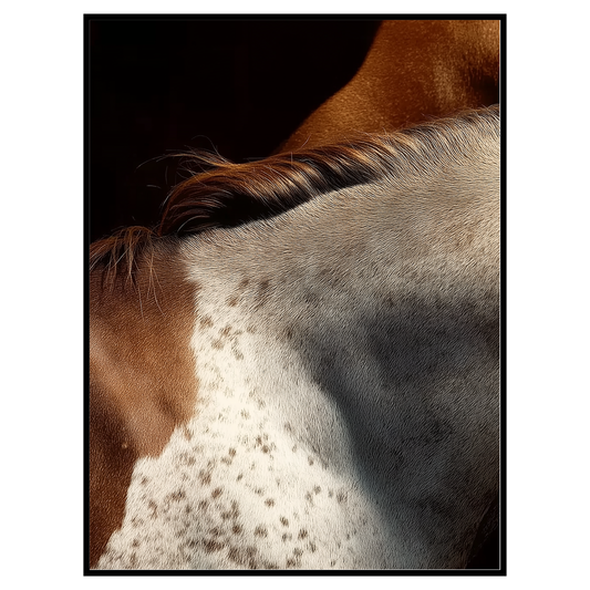 Modern Horse Mane Wall Art - Minimalist Equestrian Print