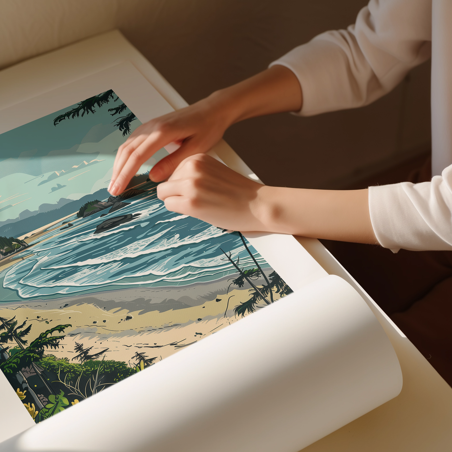 Chesterman Beach Tofino Print - Serene Coastal Landscape