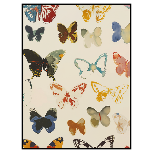 Modern Butterfly Art Print - Watercolor Abstract Poster